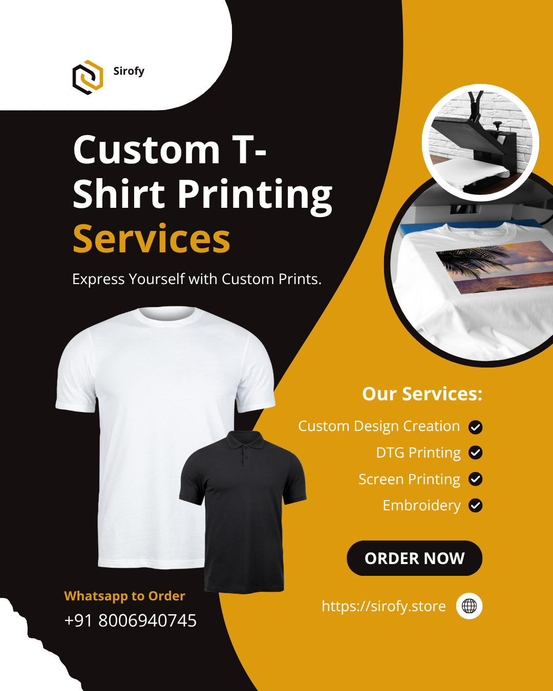 Print custom design on any product